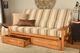 Kodiak Furniture Monterey Parma Gray/Butternut Full Storage Futon with Mattress-1