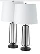 Renwil® Shadia 2-Piece Matte Black Table Lamp Set-0