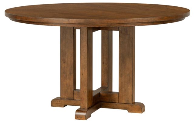 Legacy Classic Lake House Pinecone Round Pedestal Dining Table-0