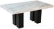 Steve Silver Co. Camila White Dining Table with Ebony Base-0
