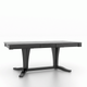 Canadel Customizable Gourmet 76" VR Base Dining Table with One Removable Leaf-2