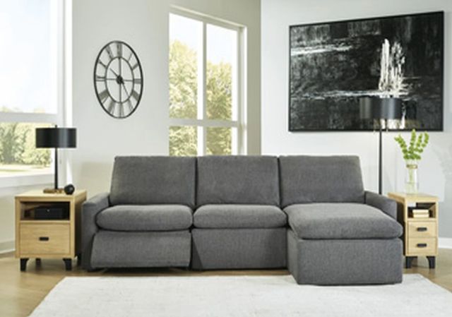 Signature Design by Ashley® Hartsdale 3-Piece Granite Right-Arm Facing Power Reclining Sectional and Chaise-1