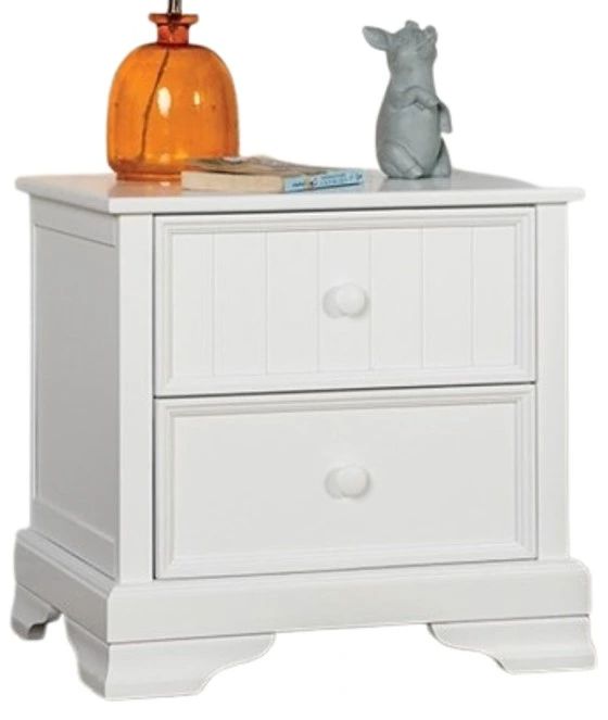 Furniture of America® Fanton White Nightstand-0