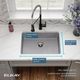 Elkay Quartz Classic® Graystone 25" x 18-1/2" x 5-1/2" Single Bowl Undermount ADA Sink with Perfect Drain®-3
