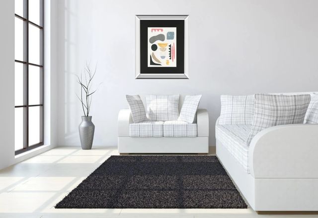 Classy Art Mixed Shapes I By Courtney Prahl Mirror Framed Wall Art-2