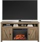 Ameriwood Home Farmington Natural 60'' Electric Fireplace Media Console-2