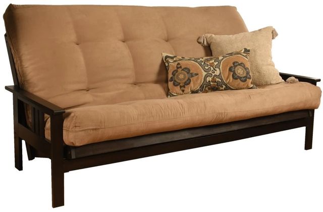 Kodiak Furniture Monterey Suede Peat/Espresso Queen Futon with Mattress-0