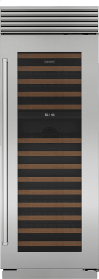 Sub-Zero® Classic Series 30" Stainless Steel Wine Cooler Front view of the Sub-Zero® Classic Series 30" Stainless Steel Wine Cooler