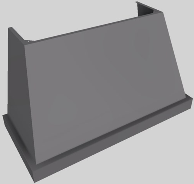 Vent-A-Hood® Designer Series 54" Gunsmoke Wall Mounted Range Hood-1