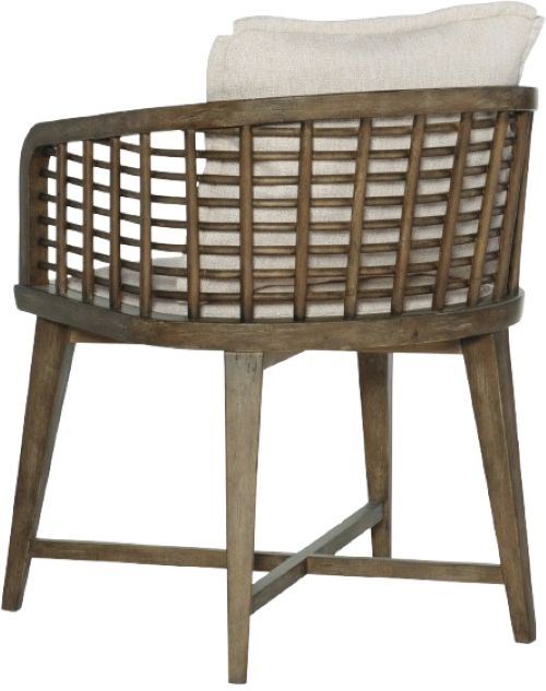 Hooker® Furniture Sundance Cliffside/Zuri Cream Barrel Back Dining Arm Chair-2