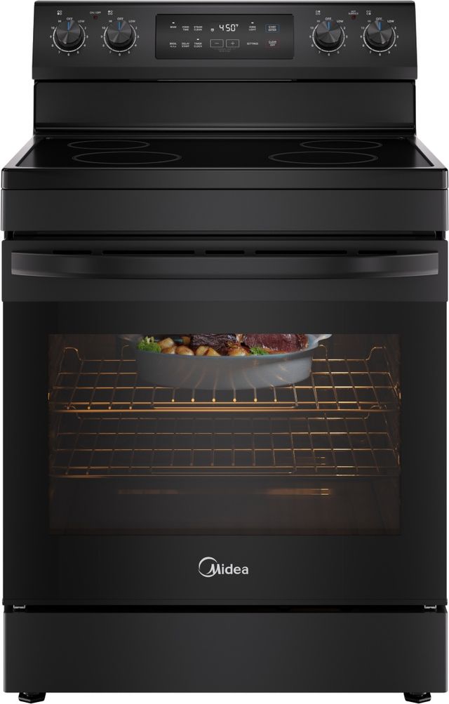 Midea® 30" Black Freestanding Electric Range -3