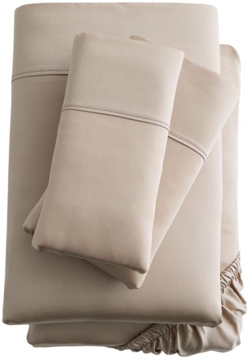 Malouf® Woven™ 2-Piece TENCEL™ Ecru California King Sheet Set-0