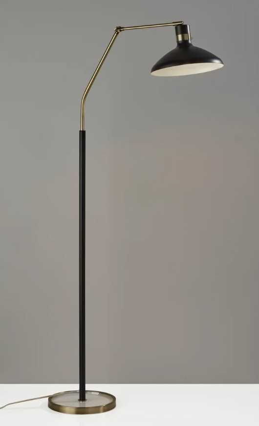 Adesso® Bryson Antique Brass Task Floor Lamp-1
