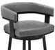 Armen Living Cohen Black/Gray 30" Swivel Bar Stool-3