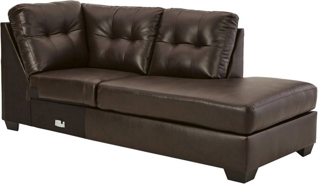 Signature Design by Ashley® Donlen 2-Piece Chocolate Right-Arm Facing Sofa Sectional and Chaise-4