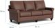 Bassett® Furniture Customizable True Custom® Leather Roll Arm Sofa-4