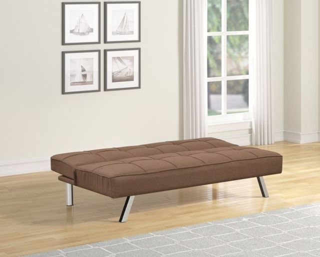 Milton Greens Stars Brown Tufted Futon Bed with Metal Leg-3
