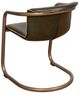 Home Trends & Design Portofino Antique Gold/Emerald Green Dining Chair-2