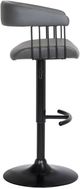 Armen Living Calista Black/Gray Adjustable Height Stool-4