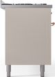 Ilve® Nostalgie II Series 60" Antique White Pro Style Dual Fuel Range-3