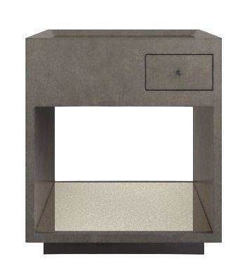 Caracole® Classic Dark Matter Almost Black/Twilight Frost End Table-1