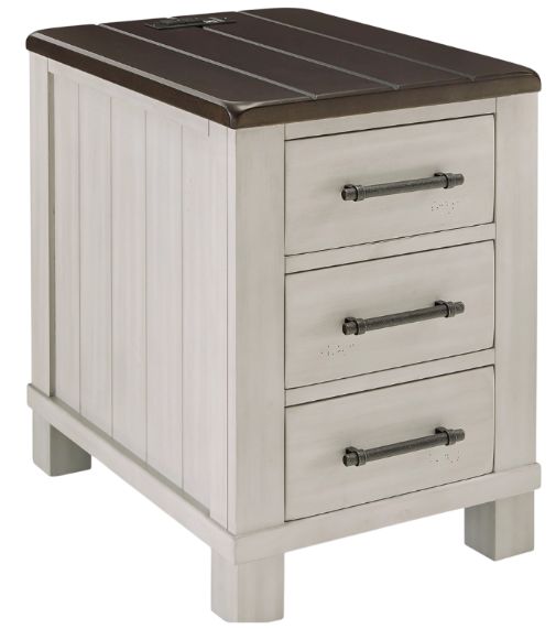 Signature Design by Ashley® Darborn Brown Chairside End Table with Gray Base-0