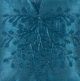 A & B Home Blue 18"x18" Polyester Silk Beaded Throw Pillow-1