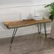 StyleCraft Baron Brown Coffee Table with Black Base-2