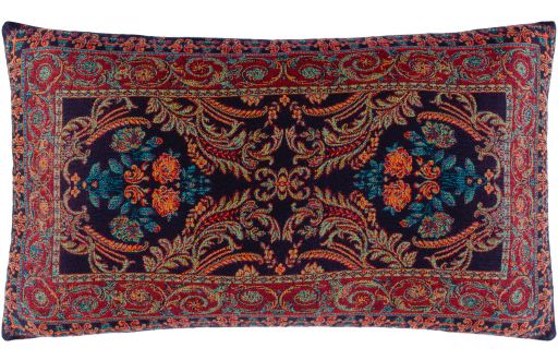 Surya Boteh Bright Red 14"x24" Toss Pillow with Polyester Insert-0