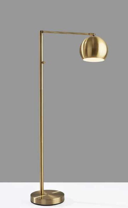 Adesso® Ashbury Antique Brass Floor Lamp-3