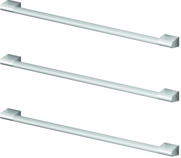 Fisher & Paykel Professional Brushed 3-Piece Round Flush Handle Kit for Freestanding French Door Refrigerator Freezer Set-0