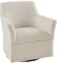 Olliix by Madison Park Cream Augustine Swivel Glider Chair-0