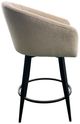Intercon Champagne Metal Base Barstool with Barrel Seat-2