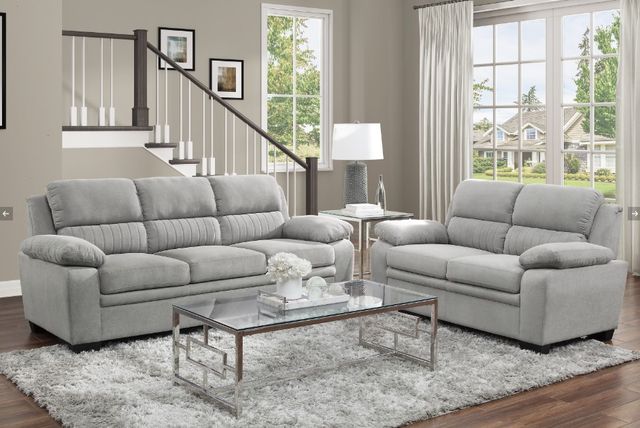 Homelegance® Holleman Gray Loveseat-1