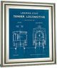 Classy Living Wild Apple Portfolio Locomotive Blueprint III Wall Art-2