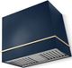 AGA Loge 36" Indigo Wall Mounted Range Hood with Polished Brass Trim-0