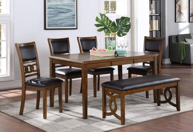 New Classic® Home Furnishings Gia Brown 46" Dining Bench-1