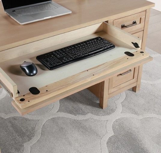 Winners Only® Mayville Beige Flat Top Desk-3