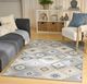 Nourison Home™ Copenhagen Ivory Blue Indoor 5' x 7' Area Rug-1