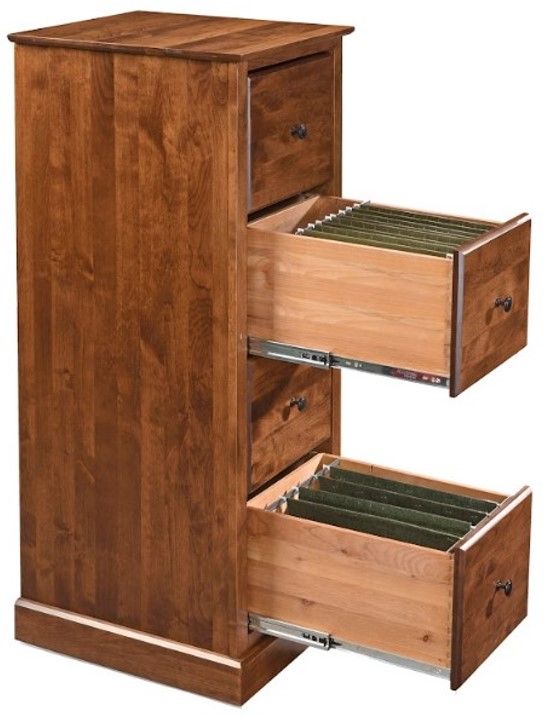 Archbold Furniture Customizable 4-Drawer Vertical File-1