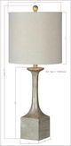 Forty West Loretta Silver Buffet Lamp-1