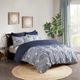 Olliix by INK+IVY Navy Full/Queen Ellipse Cotton Jacquard Comforter Set-3