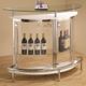 Coaster® Amarillo White/Chrome 2-Tier Bar Unit-1