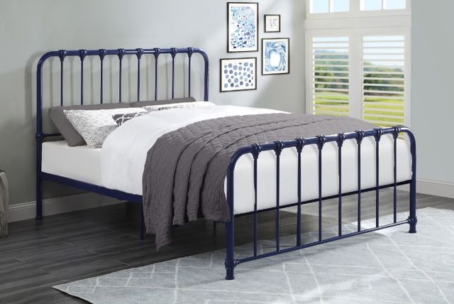 Homelegance® Bethany Blue Queen Platform Bed-1