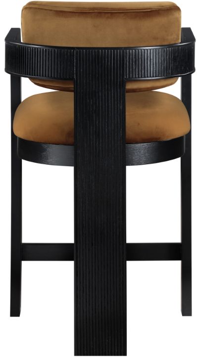Meridian Furniture Sacha Saddle Upholstered Counter Stool-4