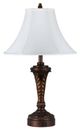 Cal® Lighting & Accessories Antique Walnut Hotel Table Lamp-0