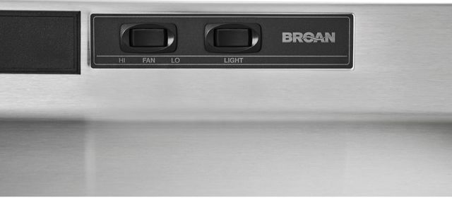 Broan® 30" Stainless Steel Convertible Under Cabinet Hood-2