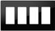 Crestron® Decorator Style 4-Gang Faceplate-Almond Textured-0
