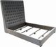 Coaster® Camille Grey California King Button Tufted Bed-1