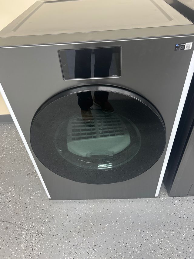 OUT OF BOX Samsung Bespoke AI 7.6 Cu. Ft. Dark Steel Front Load Electric Dryer with AI Home & AI Optimal Dry-0